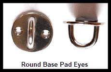 round base pad eyes